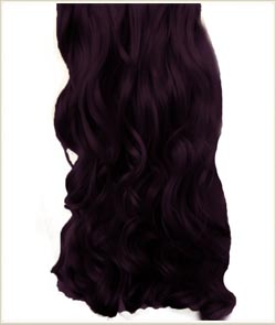 CURLY Dark Plum